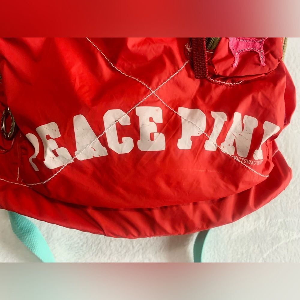 VS PINK UNIVERSITY RED VINTAGE BACKPACK - Picture 6 of 14